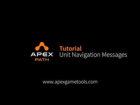 Unity Tutorial Apex Path Unit Navigation Messages