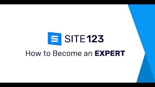 How to Become SITE123 Expert - The Experts Program