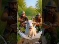 Goat Falls Into Water Pit 😱 Thousands of Fish Attack | Shocking Animal Rescue#shorts #coat #ai