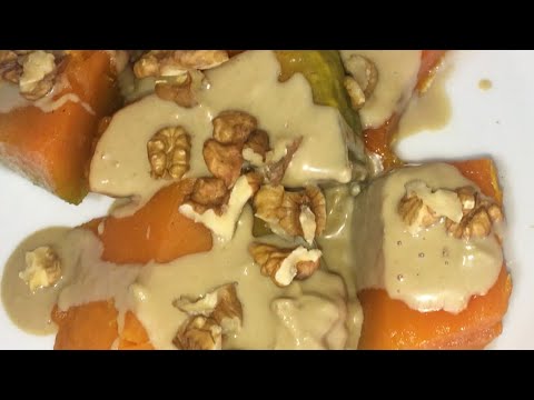 حلوى قرع العسل بالطحينه على الطريقة التركية يقطين بالطحينة Youtube
