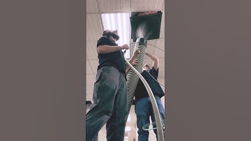 A commercial air duct cleaning project we finished in a Royal Oak Industrial park!