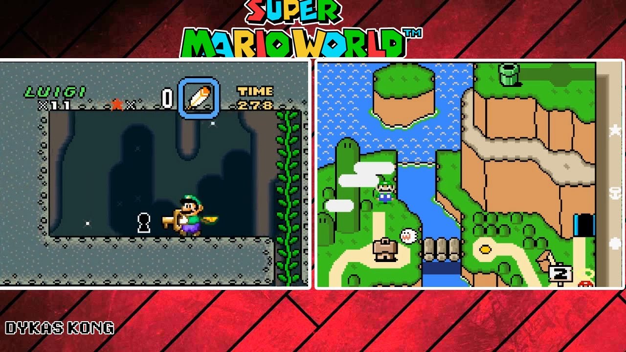 Donut Plains 2 Key Hole & Green Switch palace + Donut Ghost House