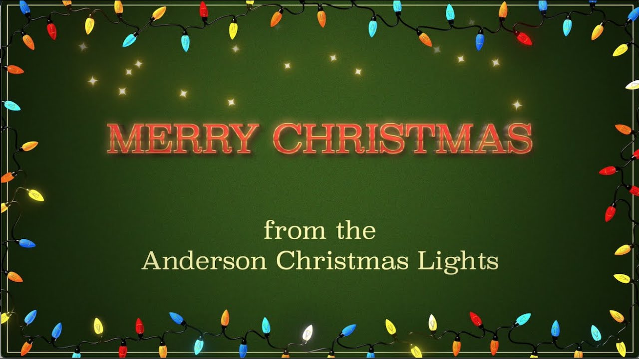 Anderson Christmas Lights 2022 YouTube