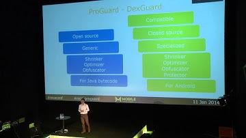 MCE 2014 - Eric Lafortune - ProGuard, Optimizer and Obfuscator in the Android SDK