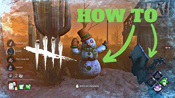 ICE COLD 🧛‍♂️ - How To Hide Inside A Snowman As A Killer | Dead By Daylight