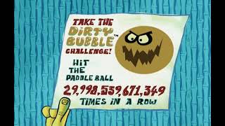 Spongebob Squarepants Dirty Bubble Paddle Ball Challenge