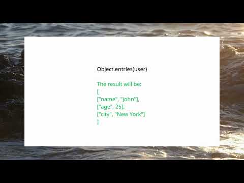 JavaScript Object Methods Explained -  keys, values, entries, freeze, seal