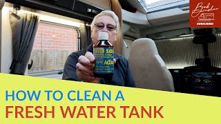 How To Clean The Motorhome Fresh Water Tank With PuriSol