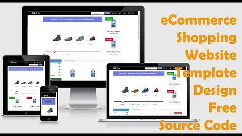 eCommerce Shopping Website Template Design Free Source Code