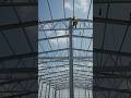 Steel structure installation construction. Tin shade house design. #viral #reels #trending #YouTube