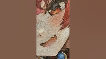 AIイラストじゃないこと証明してみた【宝鐘マリン】#shorts #イラスト  #イラストメイキング #宝鐘マリン #アナログイラスト