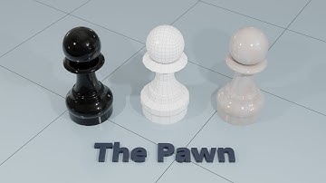 Blender Chess Pawn - #9 Subdivision Surface Modelling in Blender.