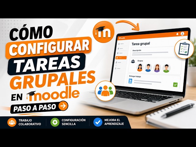 Cómo crear TAREAS GRUPALES en Moodle (Sin errores) 👥