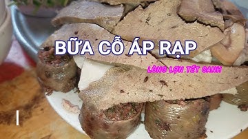 Cỗ áp rạp đám cưới ở quê với món lòng lợn tiết canh ngon nhất quê lúa Thái bình