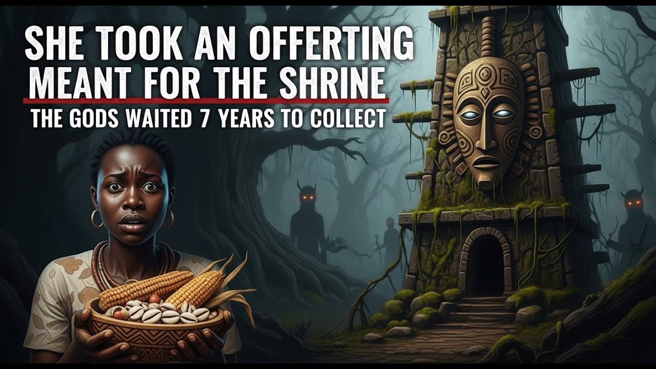 She Took an Offering Meant for the Shrine — The Gods Waited 7 Years to Collect. #AfricanFolktales