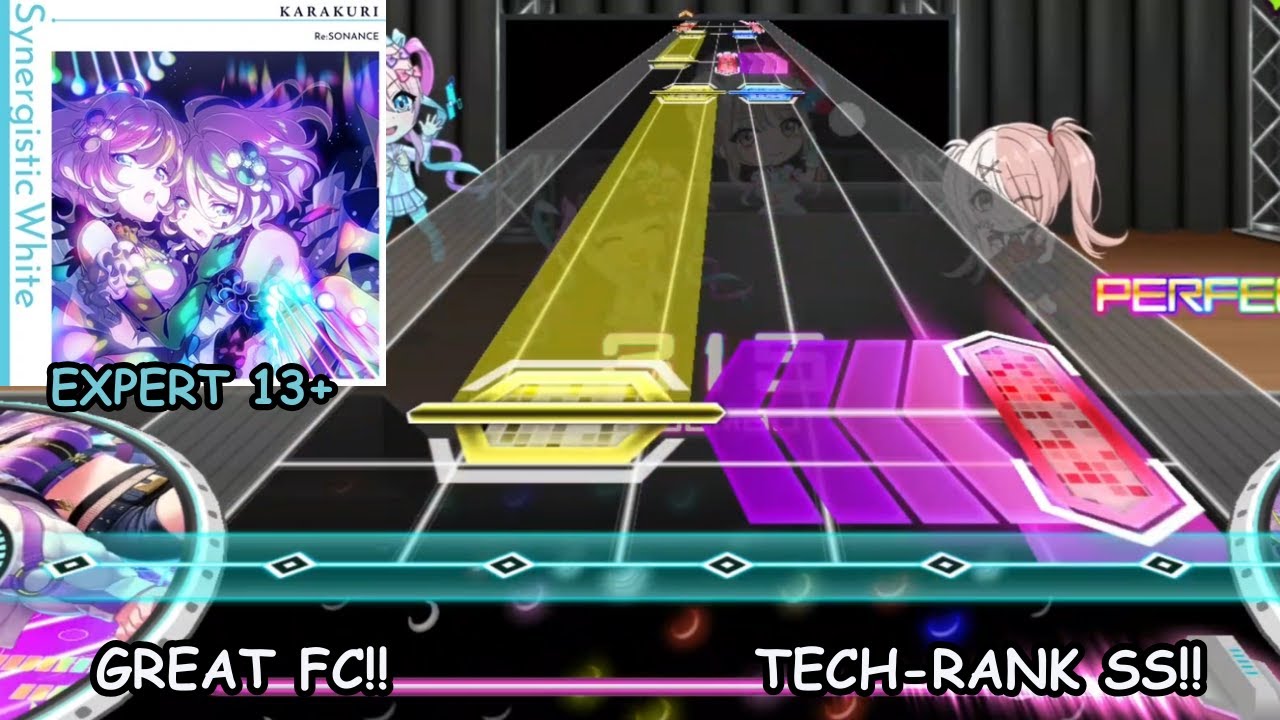 [EXPERT 13+] Synergistic White ~ Great Full Combo & SS-Technical Rank ~ D4DJ Groovy Mix