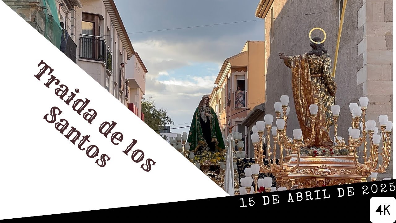 Semana Santa Cieza 2025: [4K] Traslado De los Santos para la Procesión General, Miércoles Santo