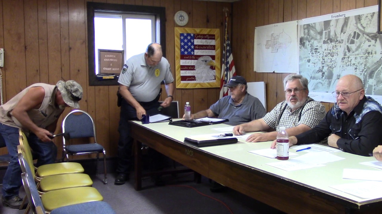 Town of Fromberg, MT Budget Meeting 7.19.2017 Part One YouTube