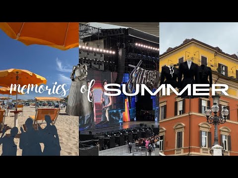 memories of summer ☀️ relaxing under the Italian sun, Stray Kids & fashion exhibitions in Paris