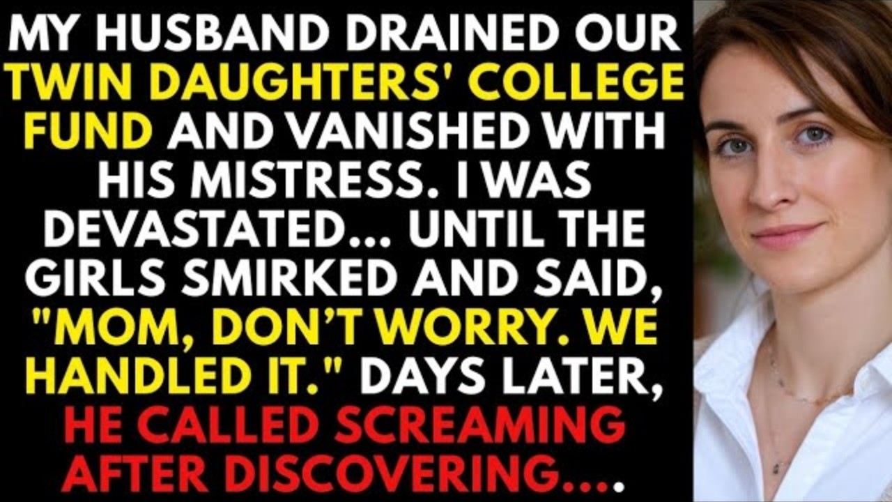 My Husband Stole Our Daughters’ College Fund And Ran Off Days Later, His Call Proved The Girls....