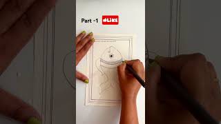 Madhubani Painting Part -1  | Folk Art | #shorts