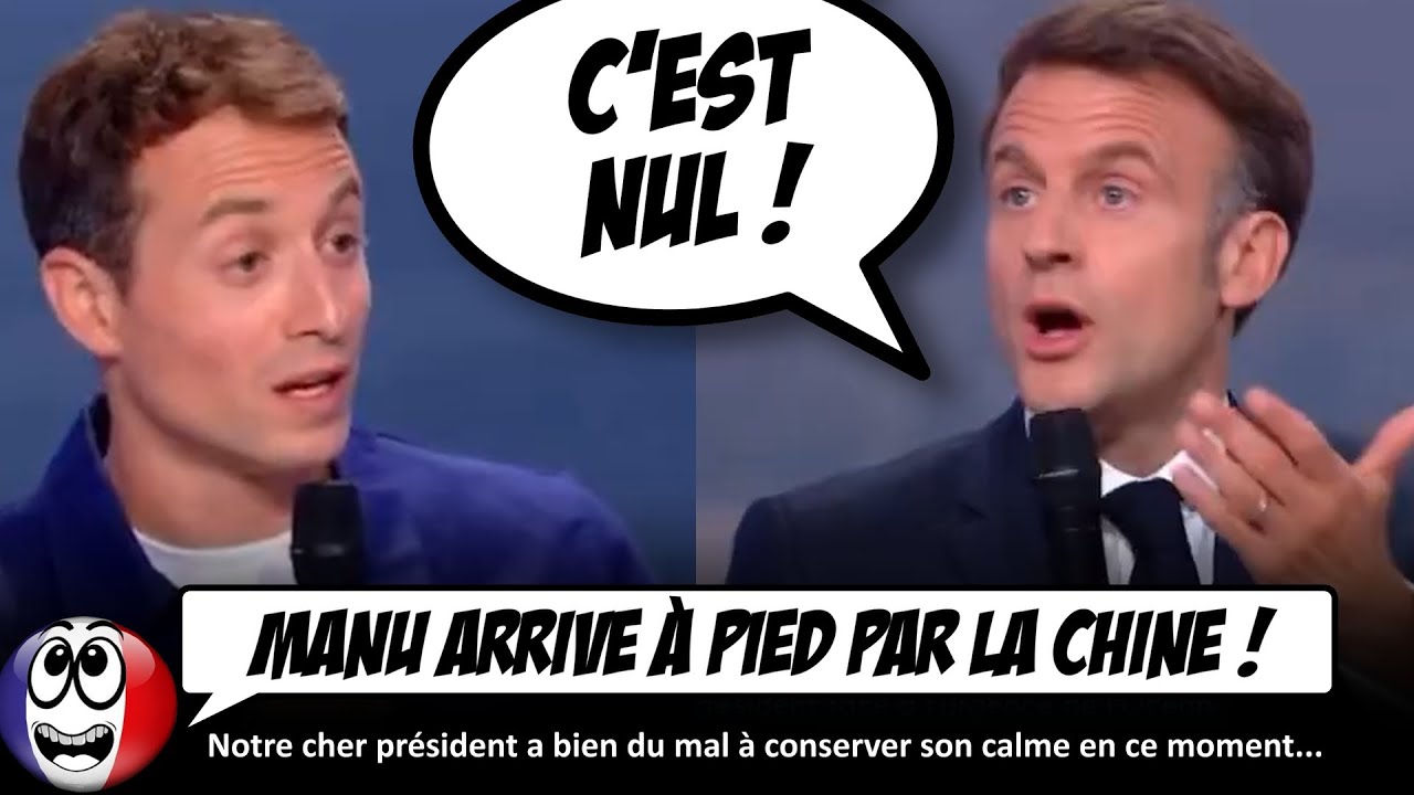⁣Macron PERD SES NERFS en direct, car la question du journaliste ne lui plaît pas...