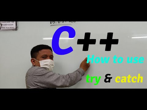 How to use try and catch in c++ - YouTube