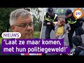 TIENTALLEN demonstranten AANGEHOUDEN