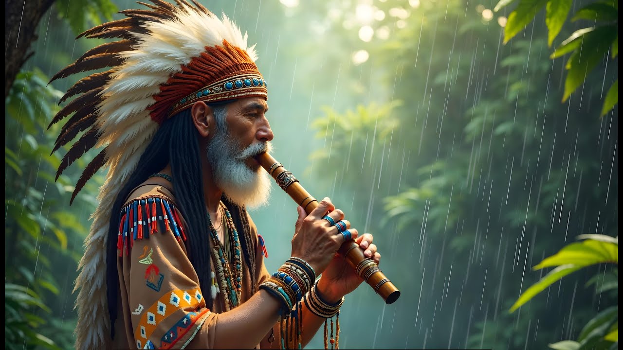 CÁNTICOS CHAMANICOS CON LLUVIA 💧 Sanación ancestral y limpieza energética para la Paz Interior