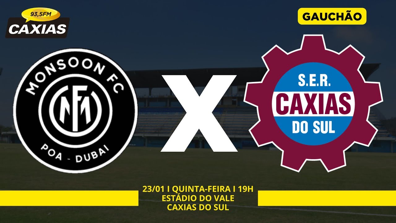 GAUCHÃO 2025 - MONSOON X CAXIAS | AO VIVO | 23/01/2025 - YouTube