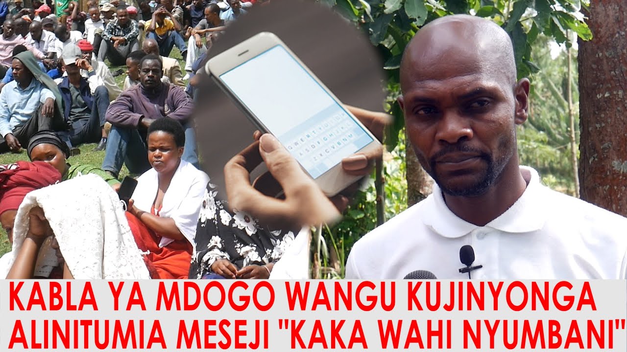 KABLA YA MDOGO WANGU HAJAJINYONGA ALINITUMIA MESEJI YA KUNIAGA 