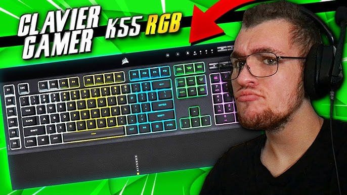 Test Corsair K55 RGB : un clavier membrane gaming de 111 touches à prix  doux - Les Numériques