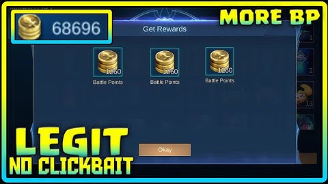 BP TRICKS| Get Instant Battle Points(LEGIT) You Must Know IN MOBILE LEGENDS