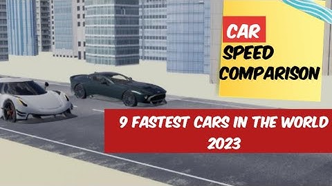 CAR SPEED COMPARISON 3D II 3D animation comparison