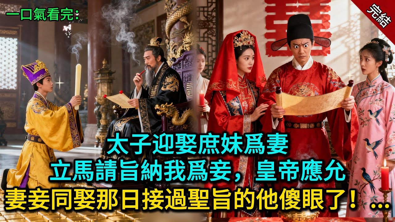 太子迎娶庶妹爲妻，立馬請旨納我爲妾，皇帝應允，妻妾同娶那日接過聖旨的他傻眼了！......