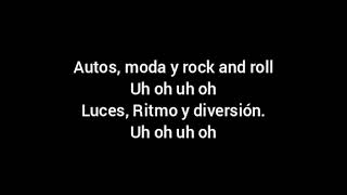 Moderatto - Autos, Moda Y Rock And Roll Letra En Español