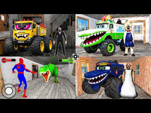 Playing as Granny vs Baldi vs Grandpa Game Doll in Granny house - Gameplay Animation (p.27)
