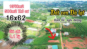 ✅ ~1350m2 có sẵn 500m2 Thổ cư giá chỉ 1,1 Tỷ đất ven TP. Đà lạt (S291)