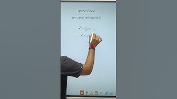 Factorisation|Middle Term Splitting