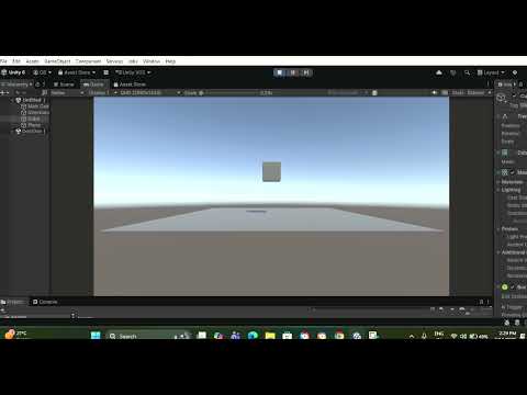 Bouncing cube in unity