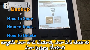 Roland spd-30 backup load, save and delete || in telugu ||