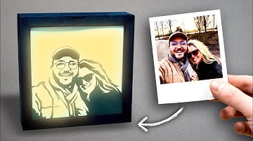Making a Couple Portrait Lightbox with my Cricut