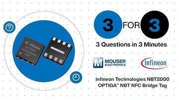 Infineon Technologies NBT2000 OPTIGA™ NBT NFC Bridge Tag: 3 for 3 | Mouser Electronics