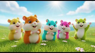 Five Little Baby Hamsters Squeak Squeak Squeak | Cute Pet Songs & Counting Rhyme screenshot 3