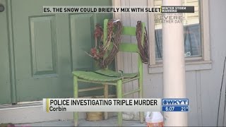 Police investigating triple murder