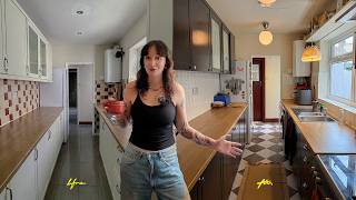 kitchen makeover on a budget !! from dark and gloomy to cosy and warm