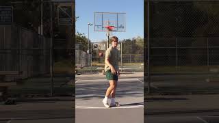 I learned to shoot LEFTY in 1 hour #shorts #basketball #lefty #learnquick #sports