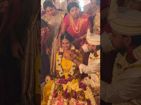 Three knots, two hearts becoming one forever💛🫂 #wedding #vibes #deepisvlogs #shortsvideo