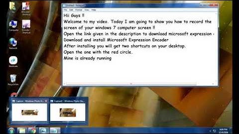 How to record your windows 7 computer screen using Microsoft Expression Encoder 4 with SP1