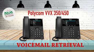 Polycom 350/450 Business phones: How to Retrieve Voicemail Messages